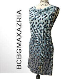 BCBG MAXAZRIA SLEEVELESS COWL NECK PARTY DRESS SIZE XSMALL